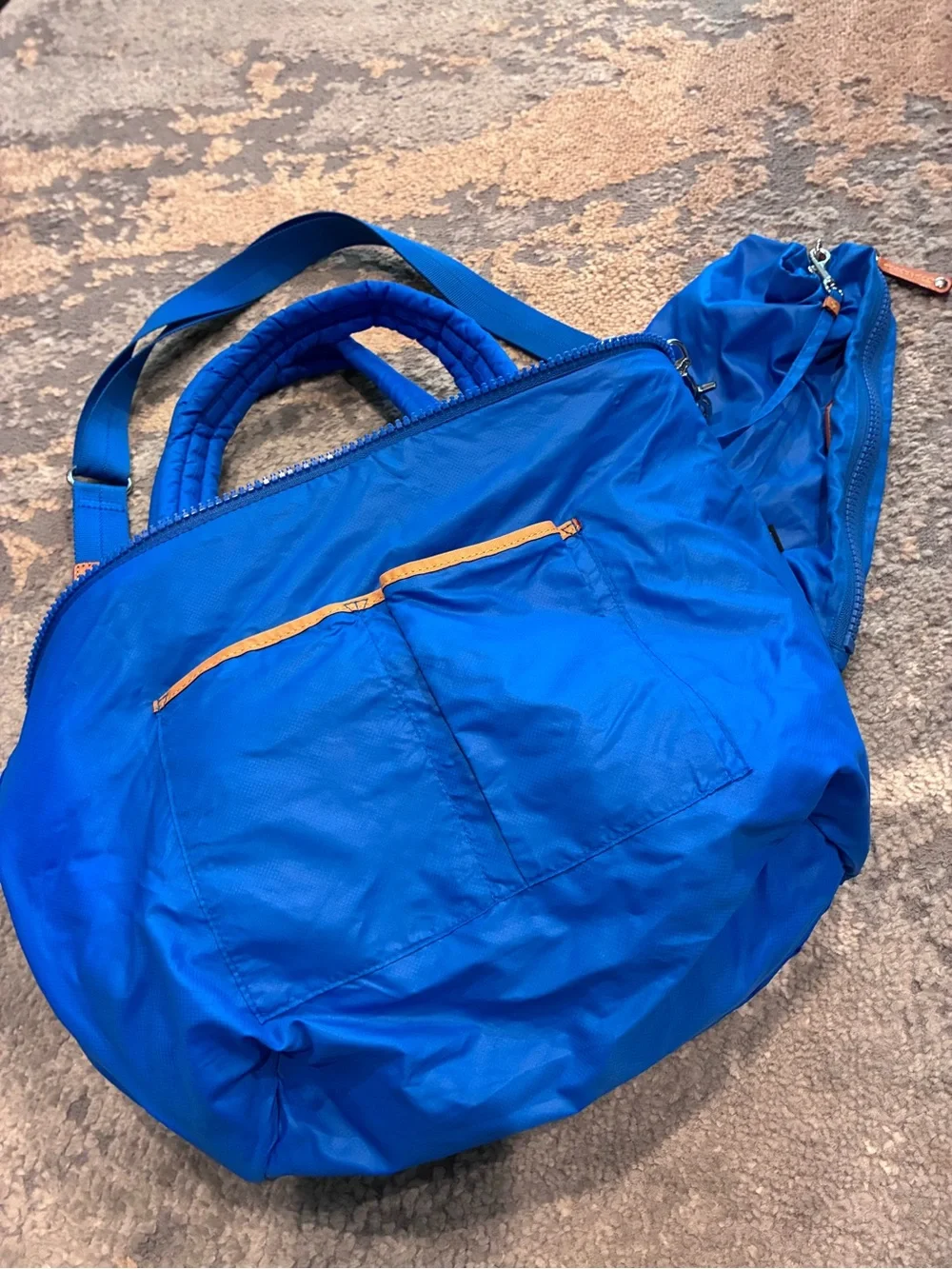 Like NEW MZ Wallace Medium Sutton Quilted Nylon Satchel-Surf Blue